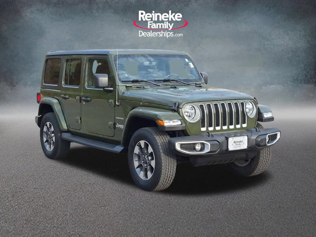 Used 2021 Jeep Wrangler Unlimited Sahara w/ Uconnect 4C Nav & Sound Group AWD/4WD image 4
