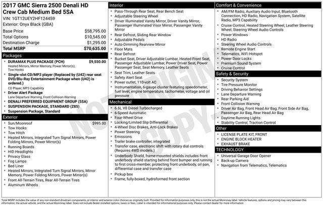 Used 2017 GMC Sierra 2500 Denali w/ Duramax Plus Package image 37