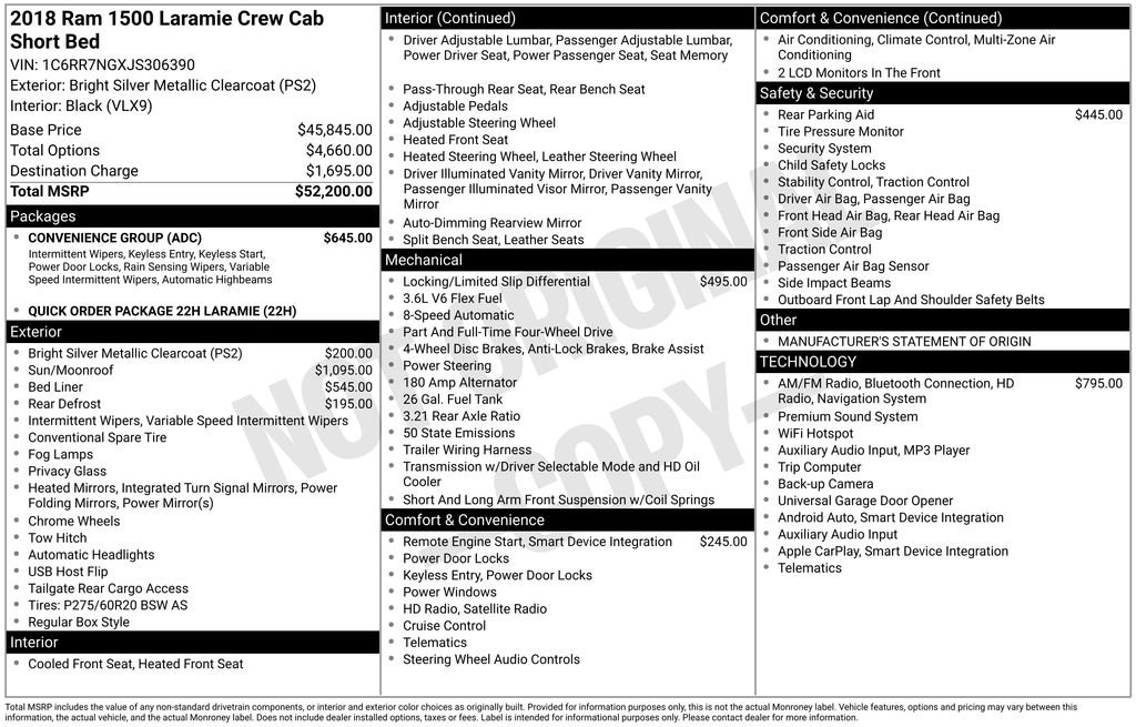 Used 2018 RAM 1500 Laramie w/ Convenience Group image 40