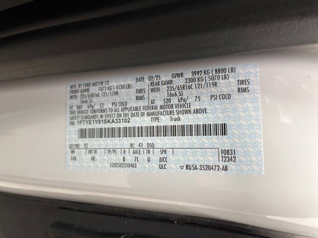 New 2025 Ford Transit 150 Low Roof w/ Load Area Protection Package RWD image 36