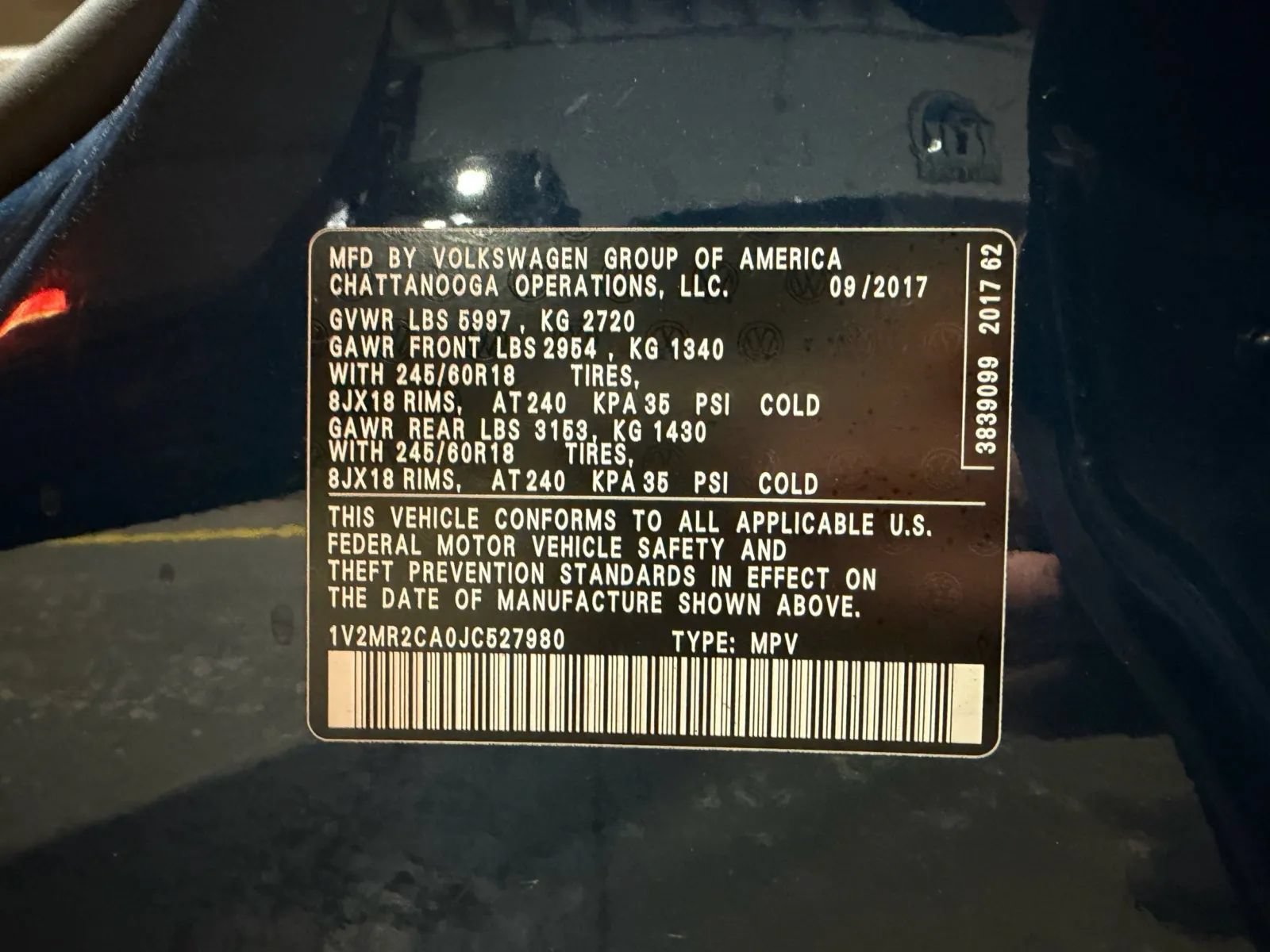 Used 2018 Volkswagen Atlas SEL AWD/4WD image 22