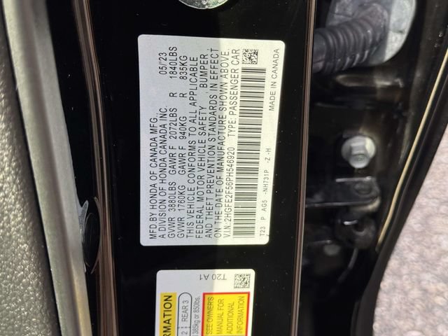 Certified 2023 Honda Civic Sport image 16