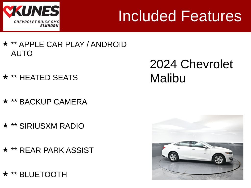 Used 2024 Chevrolet Malibu LT FWD image 2