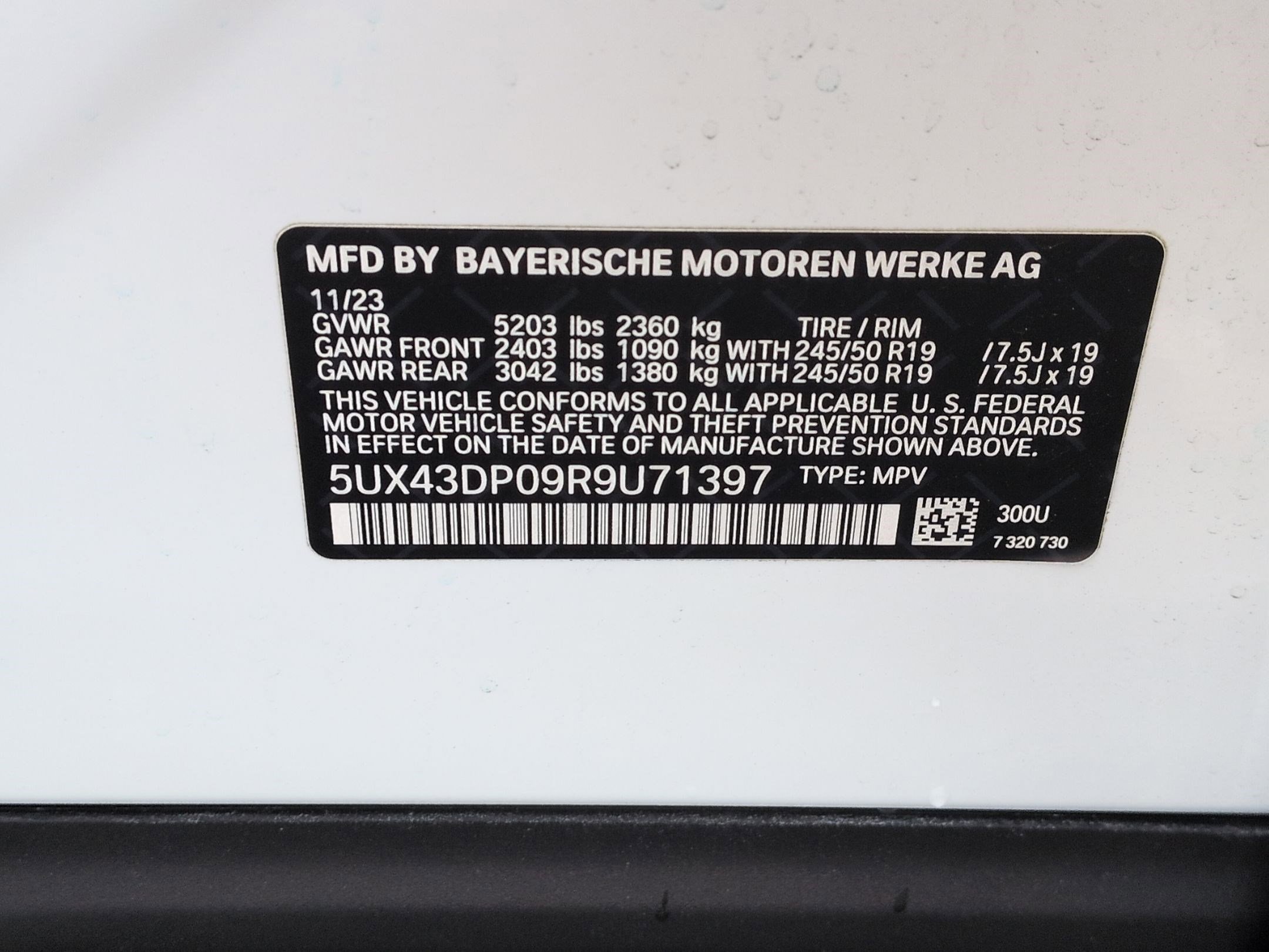 Certified 2024 BMW X3 sDrive30i w/ Convenience Package image 33