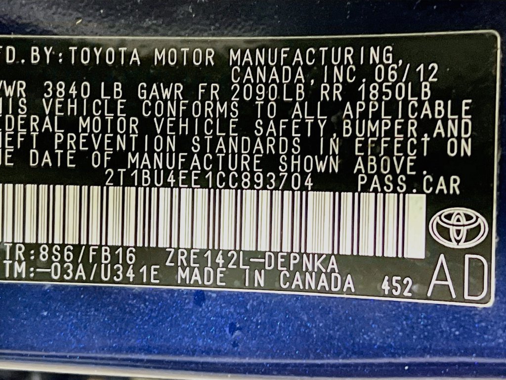Used 2012 Toyota Corolla LE FWD image 27