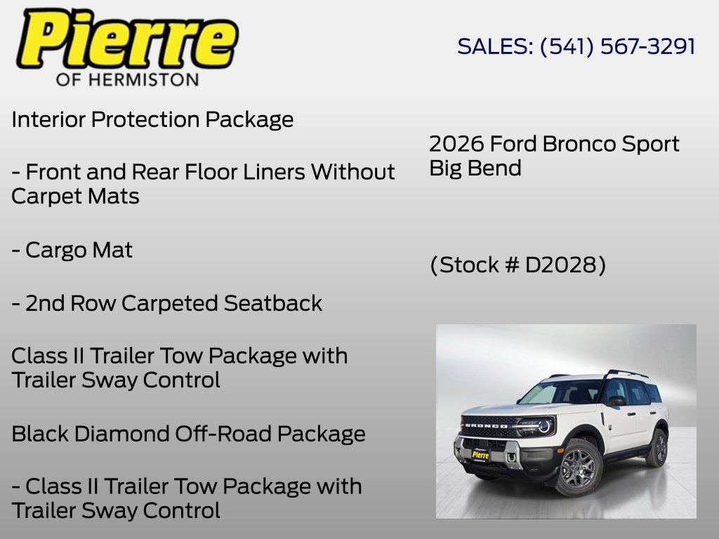 New 2026 Ford Bronco Sport Big Bend w/ Convenience Package AWD/4WD image 6