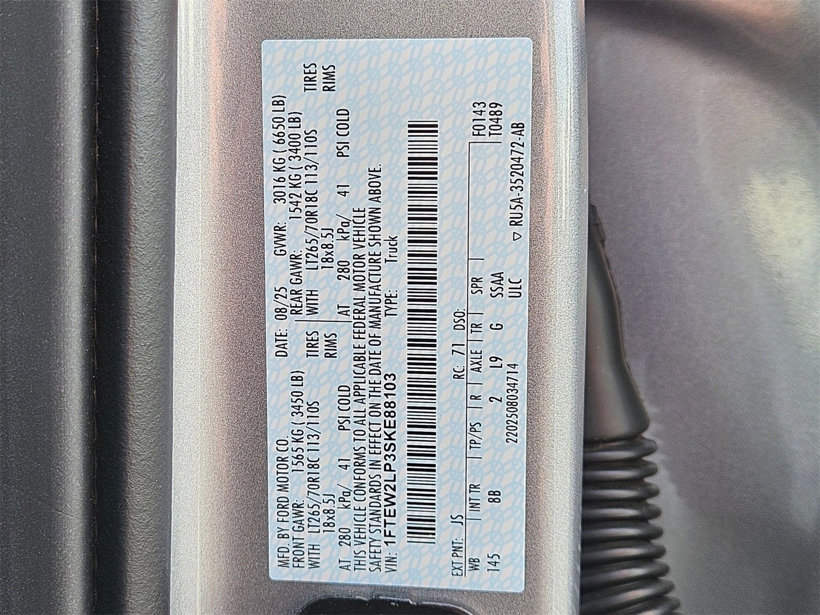 New 2025 Ford F150 STX w/ Equipment Group 201A FX4 image 24