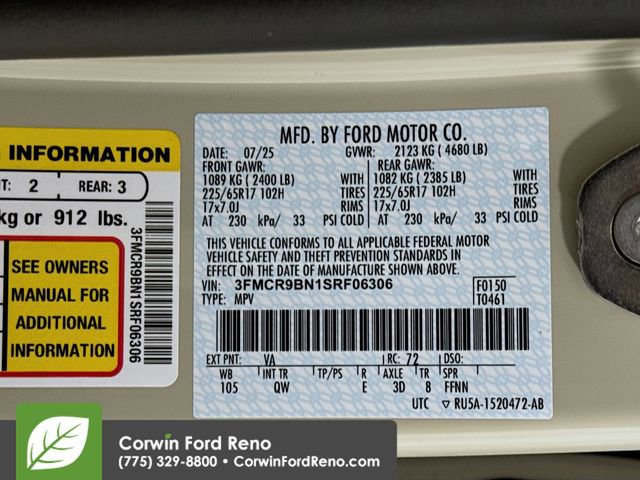 New 2025 Ford Bronco Sport Big Bend w/ Convenience Package image 33