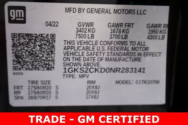 Certified 2022 GMC Yukon AT4 w/ Technology Package image 32