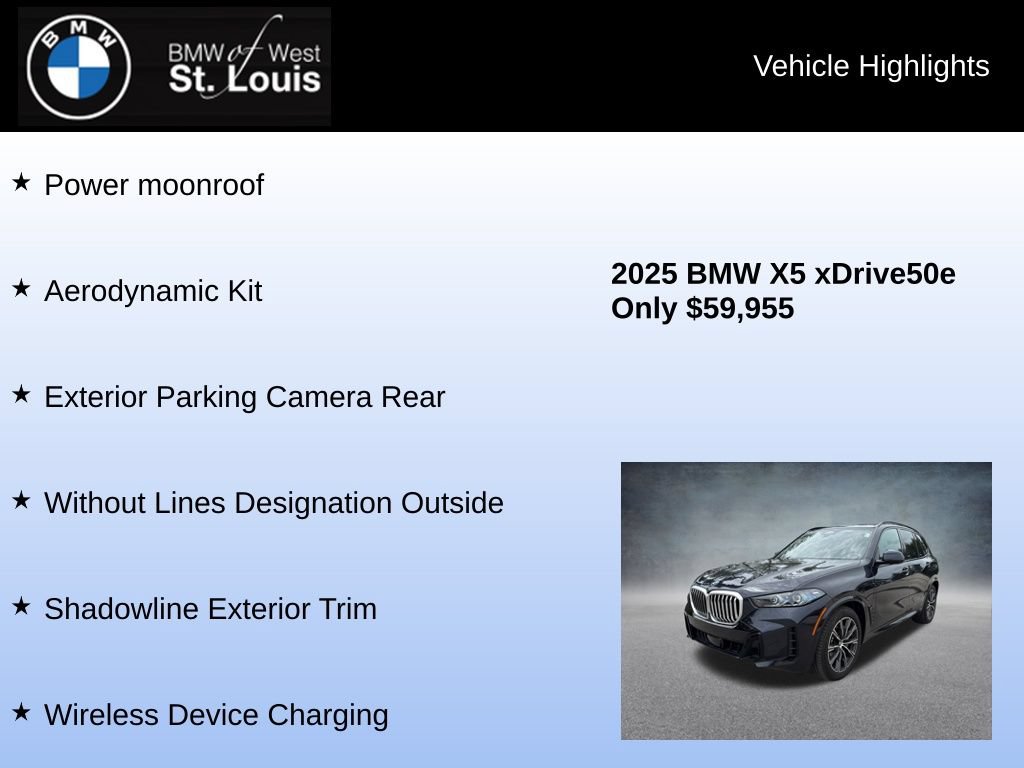 Used 2025 BMW X5 xDrive50e w/ M Sport Package AWD/4WD image 17