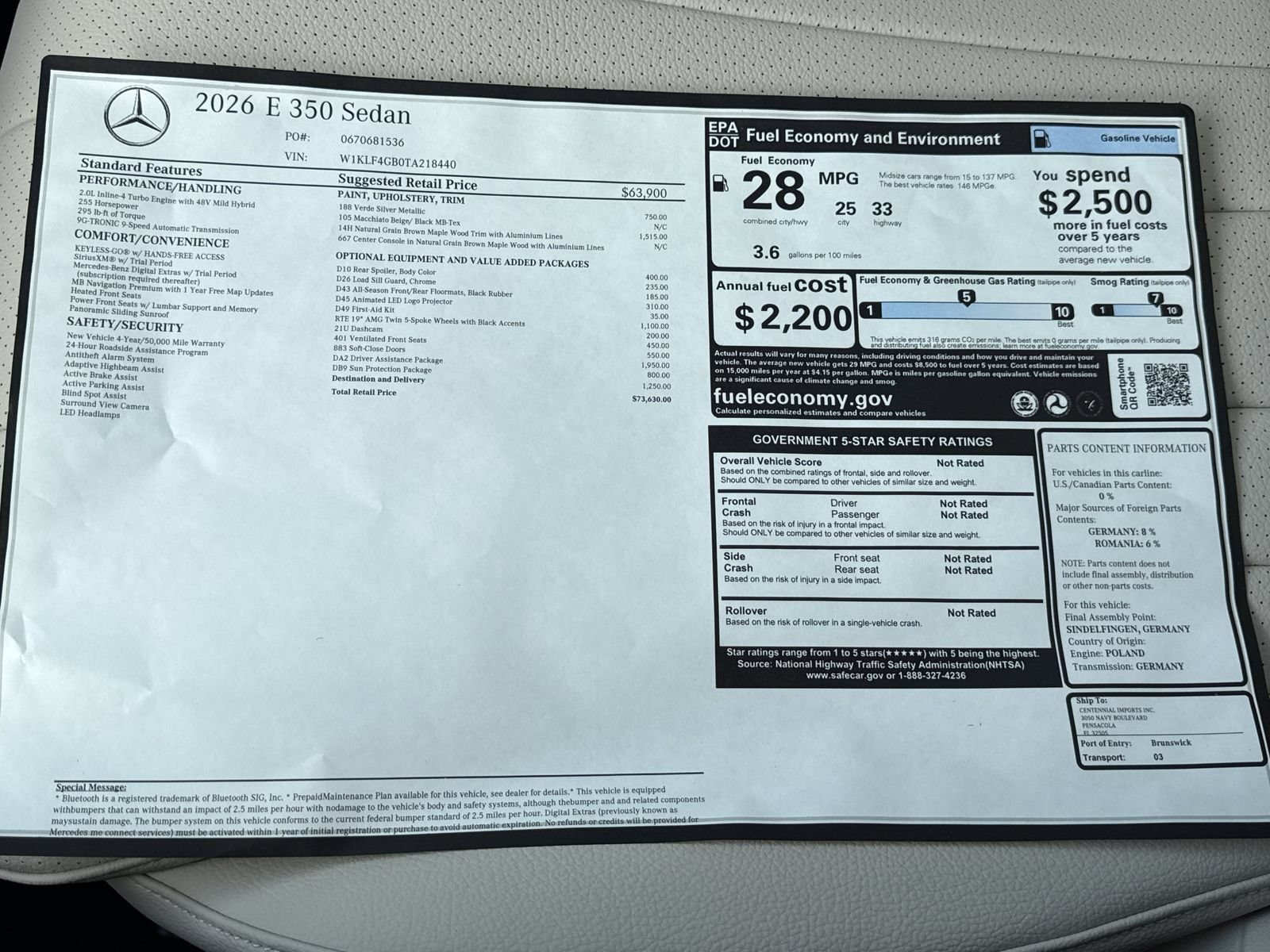 Certified 2026 Mercedes-Benz E 350 Sedan image 34