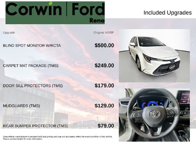 Used 2022 Toyota Corolla LE w/ Carpet Mat Package (TMS) FWD image 3