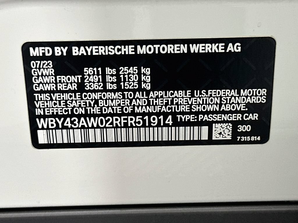 Certified 2024 BMW i4 eDrive35 w/ Premium Package RWD image 33