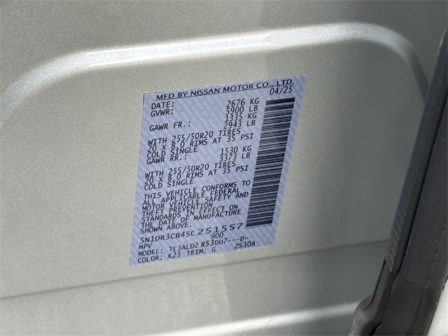 Certified 2025 Nissan Pathfinder SL w/ SL Premium Package image 34