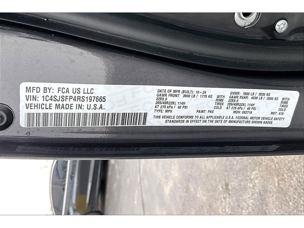 Certified 2024 Jeep Grand Wagoneer L Series II w/ Quick Order Packagew 28T image 37