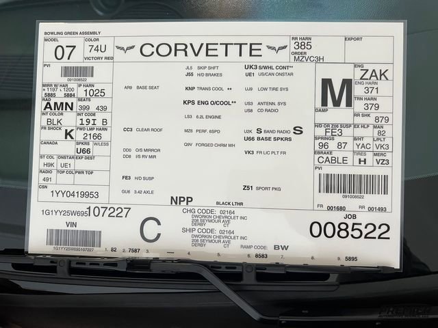 Used 2009 Chevrolet Corvette Coupe w/ Z51 Performance Package image 50