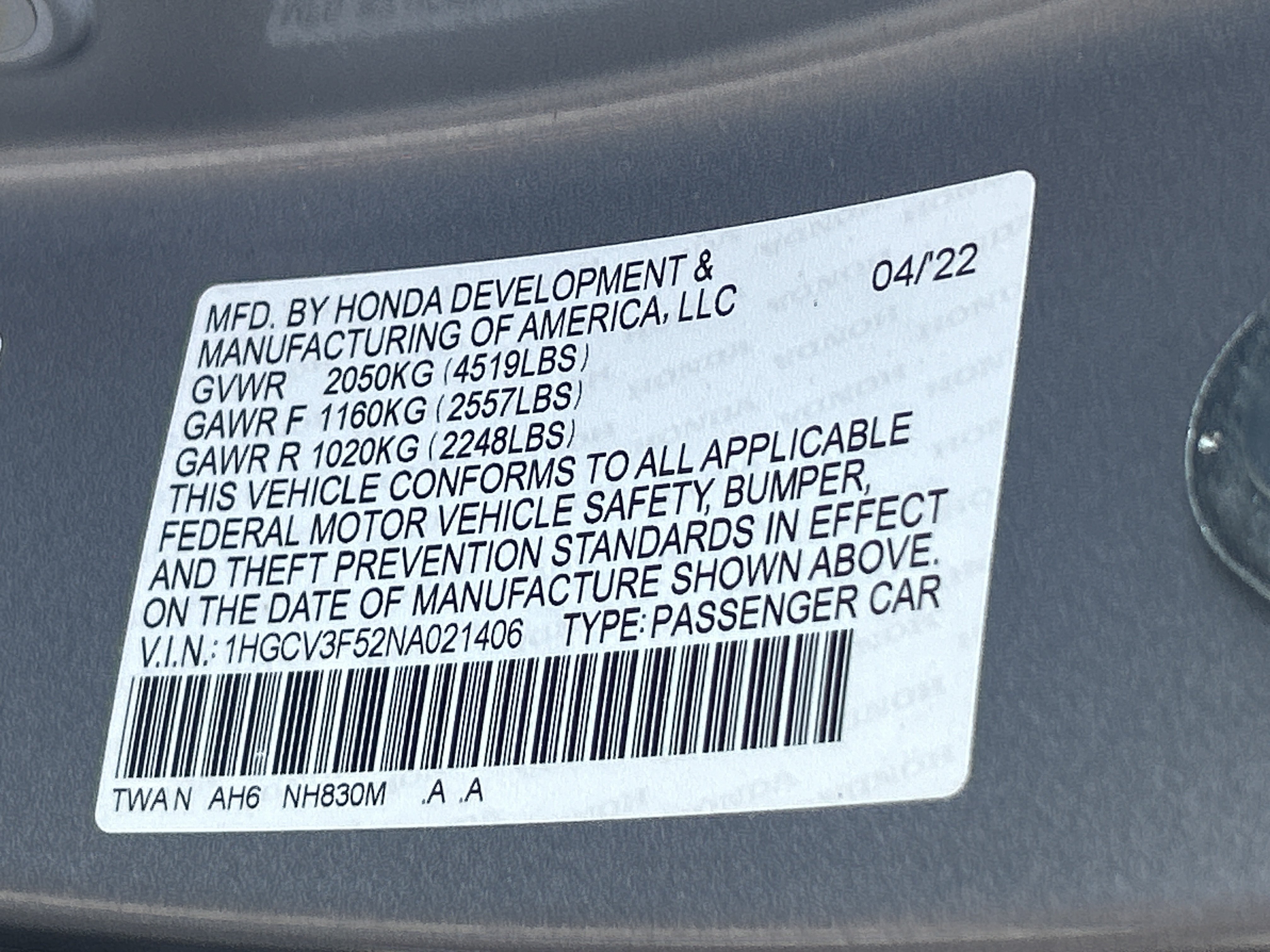 Certified 2022 Honda Accord EX-L image 36