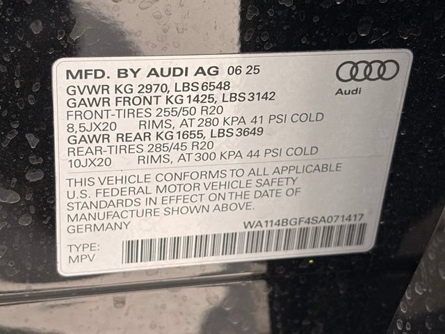 Used 2025 Audi Q6 e-tron Premium w/ Convenience Package AWD/4WD image 38