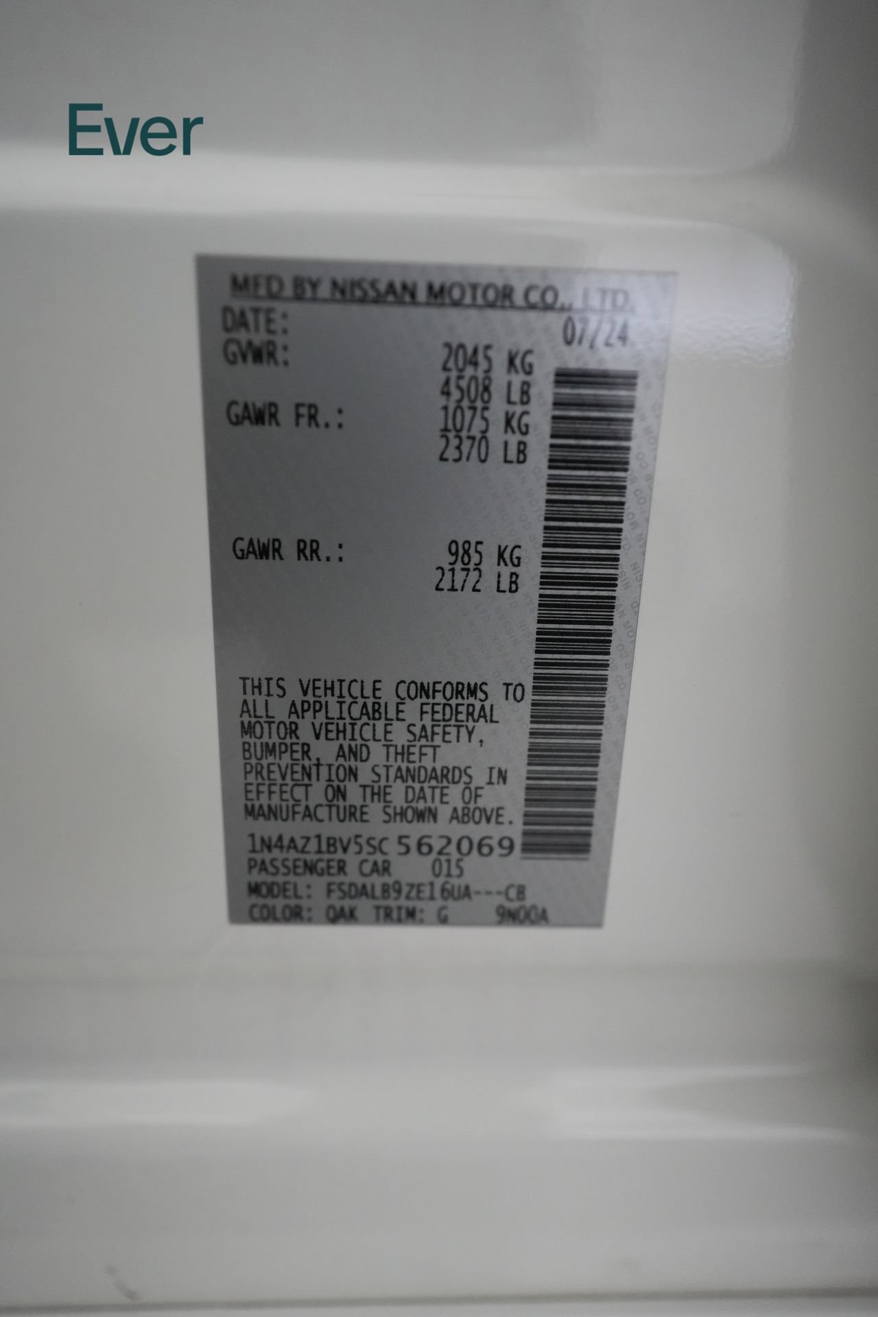 Used 2025 Nissan Leaf S FWD image 28