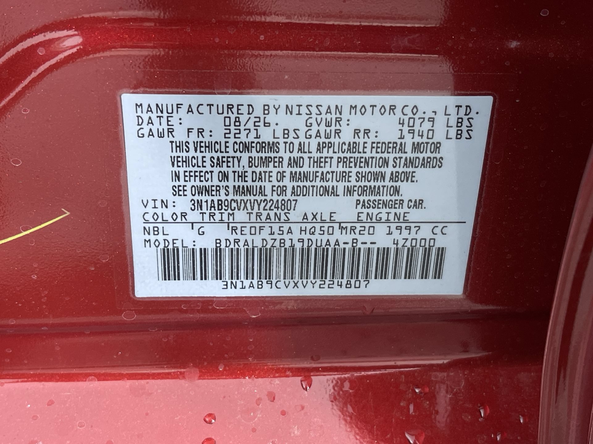 New 2027 Nissan Sentra SV w/ Floor Mat Package FWD image 12