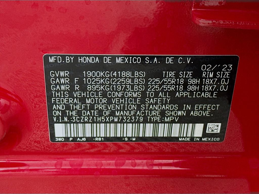 Certified 2023 Honda HR-V Sport image 35