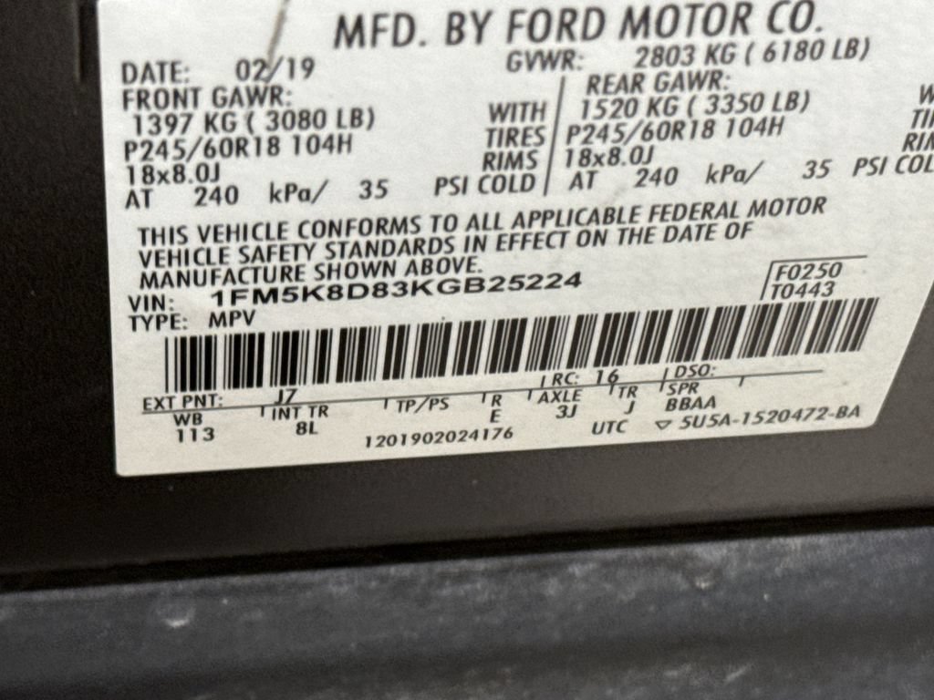 Used 2019 Ford Explorer XLT AWD/4WD image 28