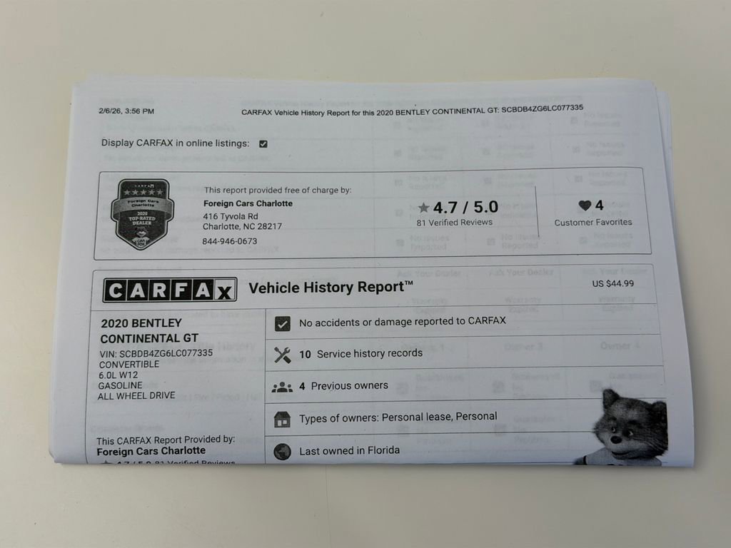 Certified 2020 Bentley Continental GT First Edition image 40