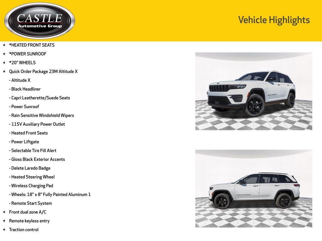 New 2025 Jeep Grand Cherokee Altitude image 3