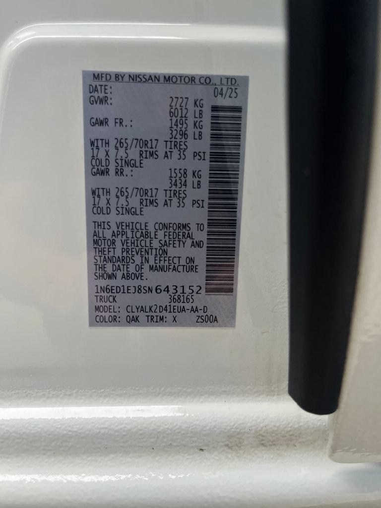 Certified 2025 Nissan Frontier Pro-X RWD image 32