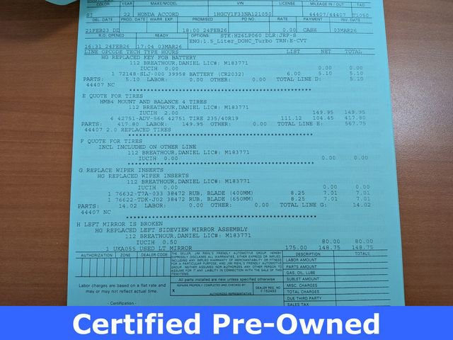 Certified 2022 Honda Accord Sport image 3