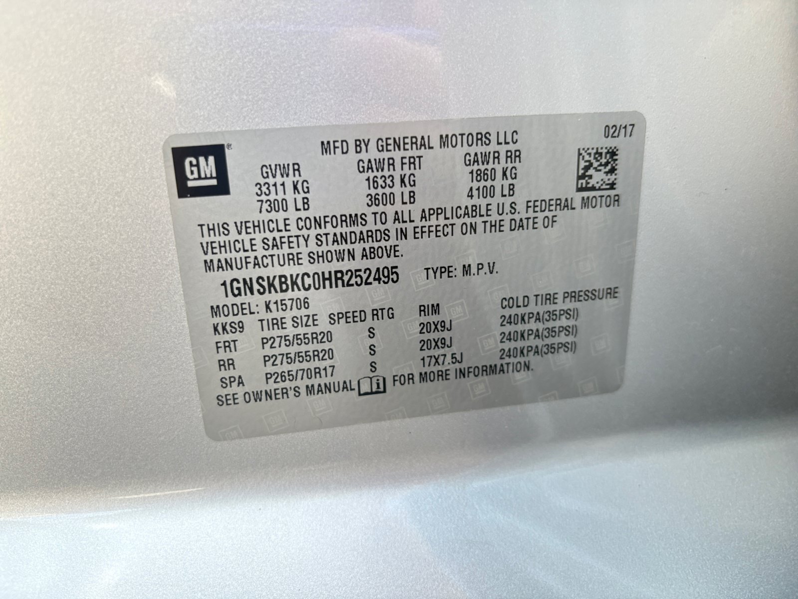 Used 2017 Chevrolet Tahoe LT w/ Luxury Package AWD/4WD image 24