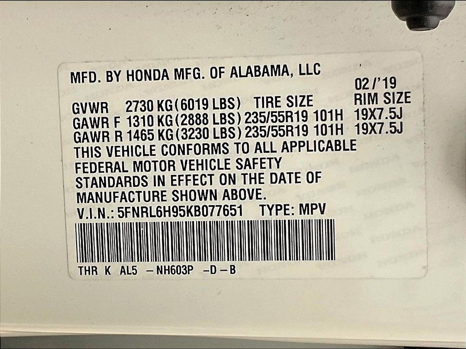Used 2019 Honda Odyssey Elite image 19