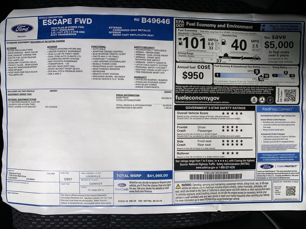 Used 2024 Ford Escape SE FWD image 13