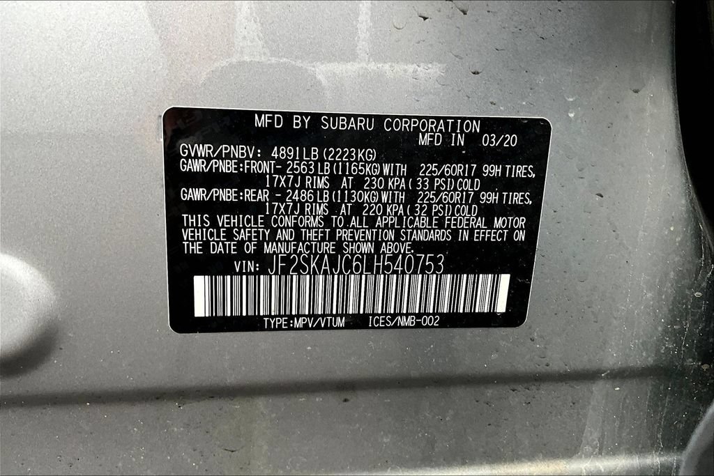 Used 2020 Subaru Forester Premium w/ Popular Package #1 AWD/4WD image 17