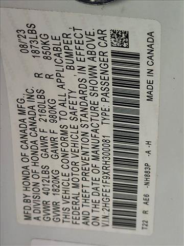 Certified 2024 Honda Civic Touring image 24