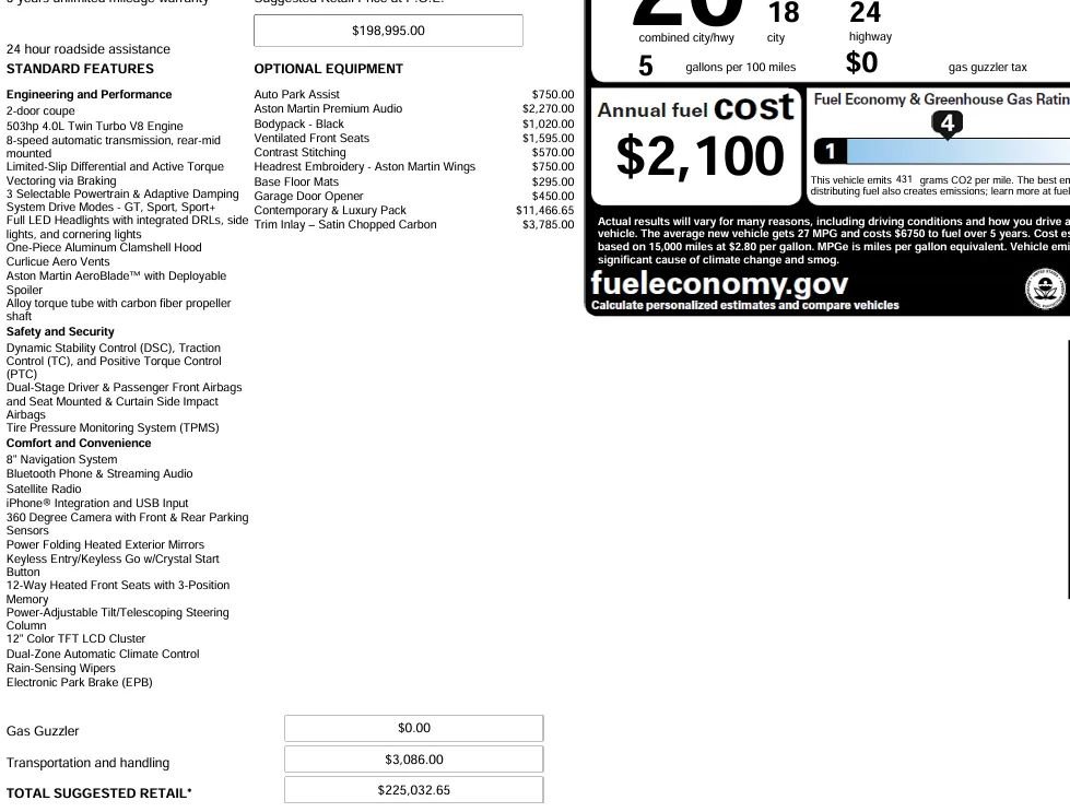 Used 2018 Aston Martin DB11 Coupe image 7