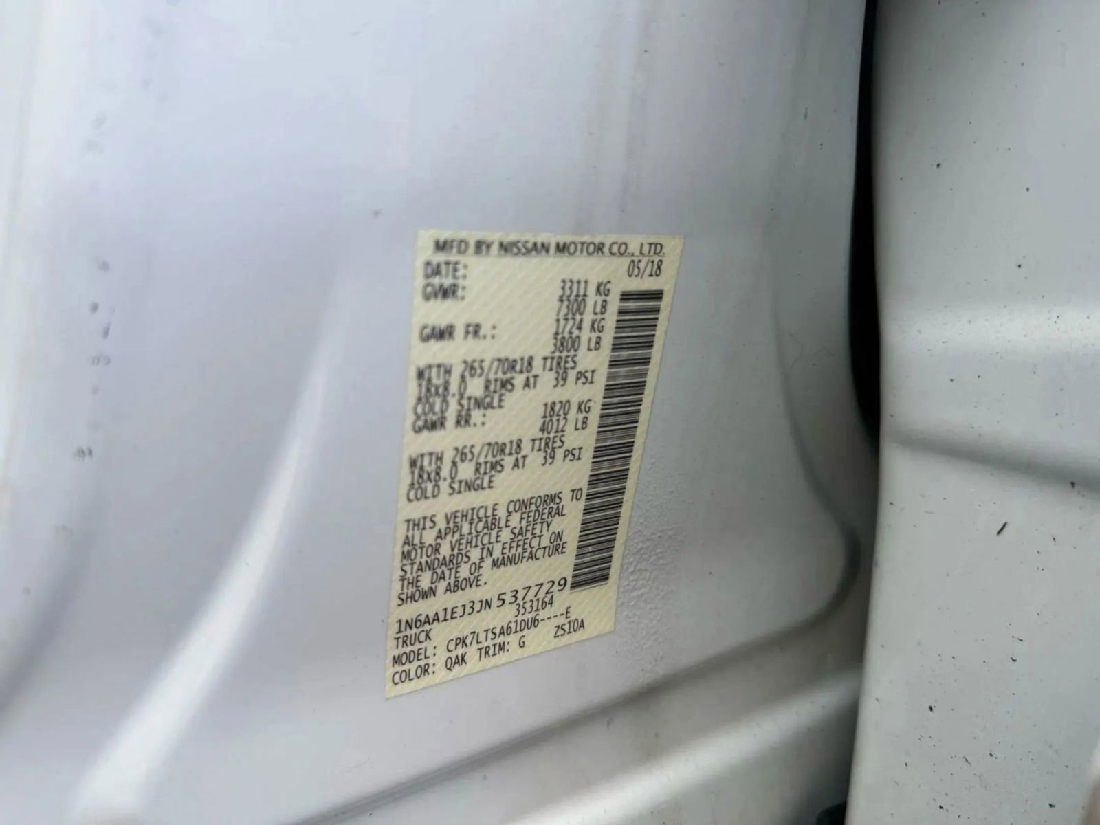 Used 2018 Nissan Titan SV AWD/4WD image 31