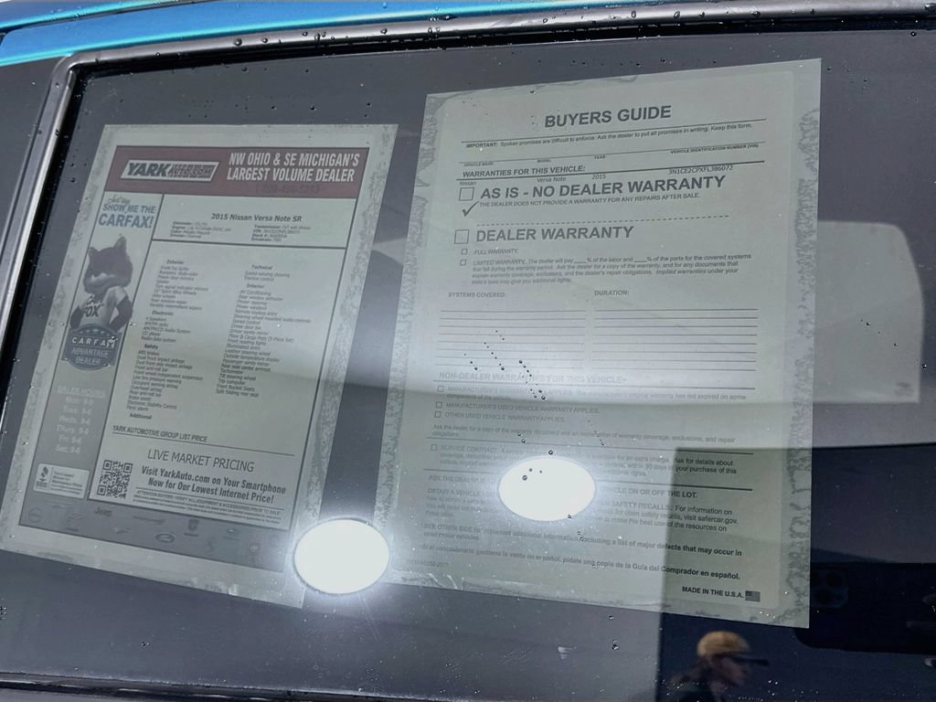 Used 2015 Nissan Versa Note SR w/ SR Convenience Package FWD image 13