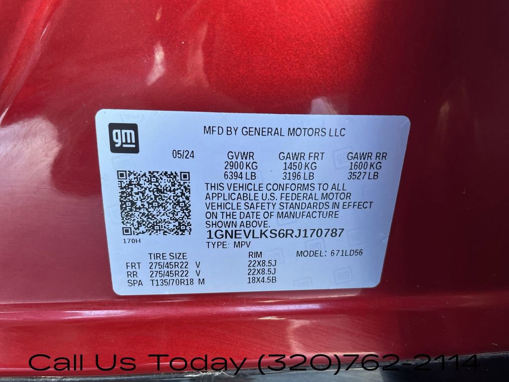 Certified 2024 Chevrolet Traverse RS w/ LPO, Floor Liner Package AWD/4WD image 37