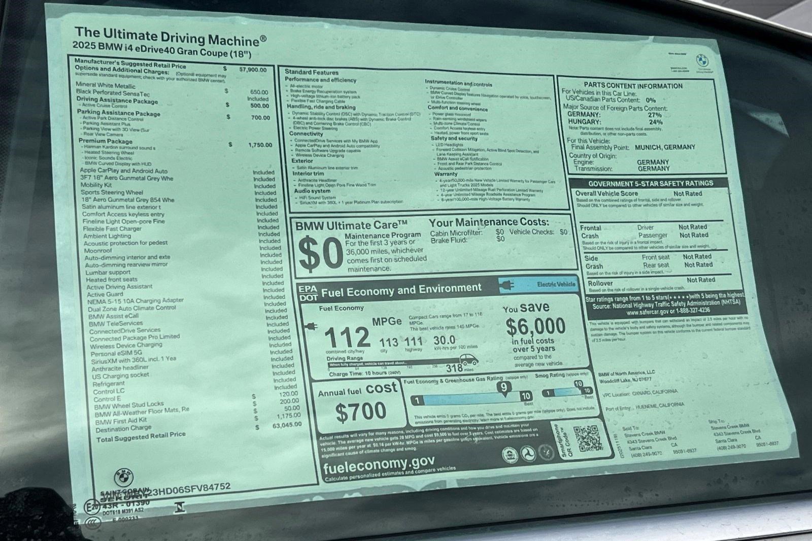 Used 2025 BMW i4 eDrive40 w/ Premium Package image 29