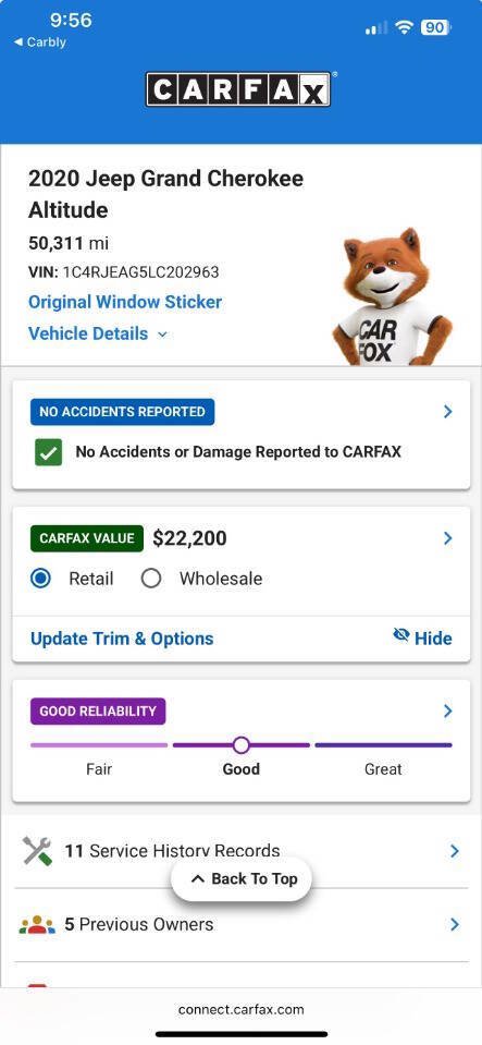 Used 2020 Jeep Grand Cherokee Altitude RWD image 5