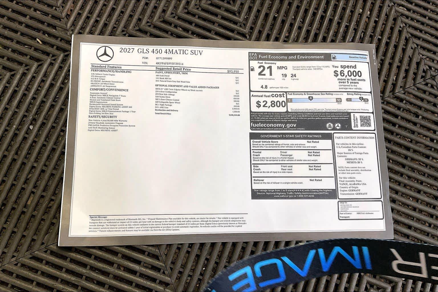 New 2027 Mercedes-Benz GLS 450 4MATIC image 18