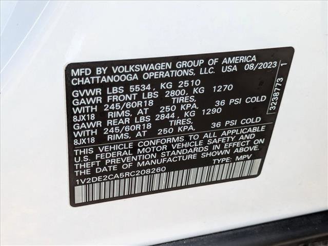 Used 2024 Volkswagen Atlas Cross Sport SE FWD image 24