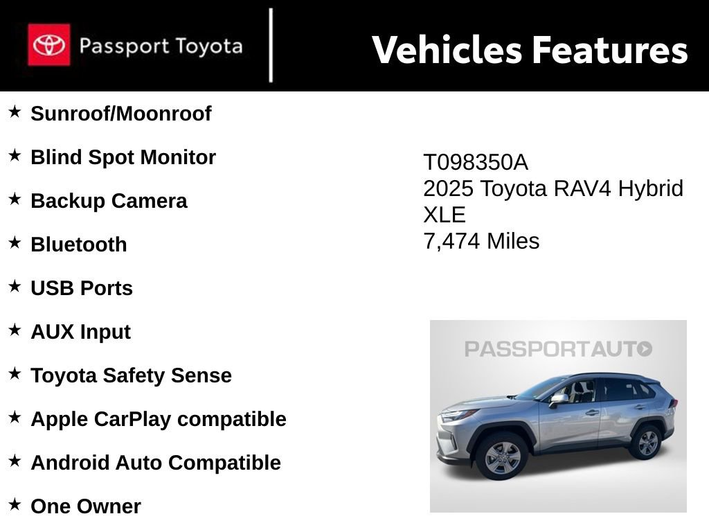 Certified 2025 Toyota RAV4 XLE w/ Convenience Package image 8