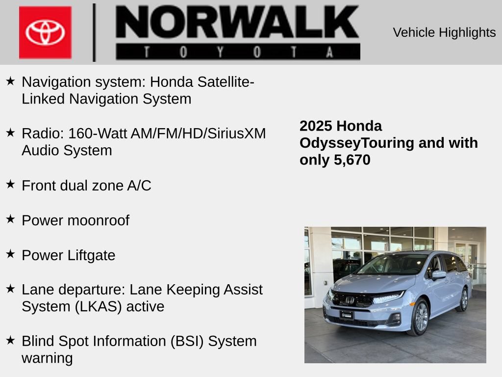 Used 2025 Honda Odyssey Touring image 10