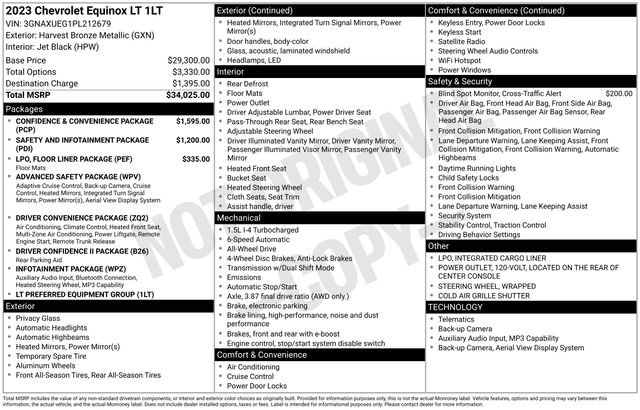 Used 2023 Chevrolet Equinox LT image 60