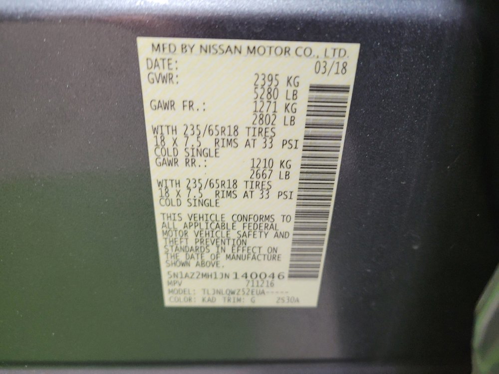 Used 2018 Nissan Murano SV image 33