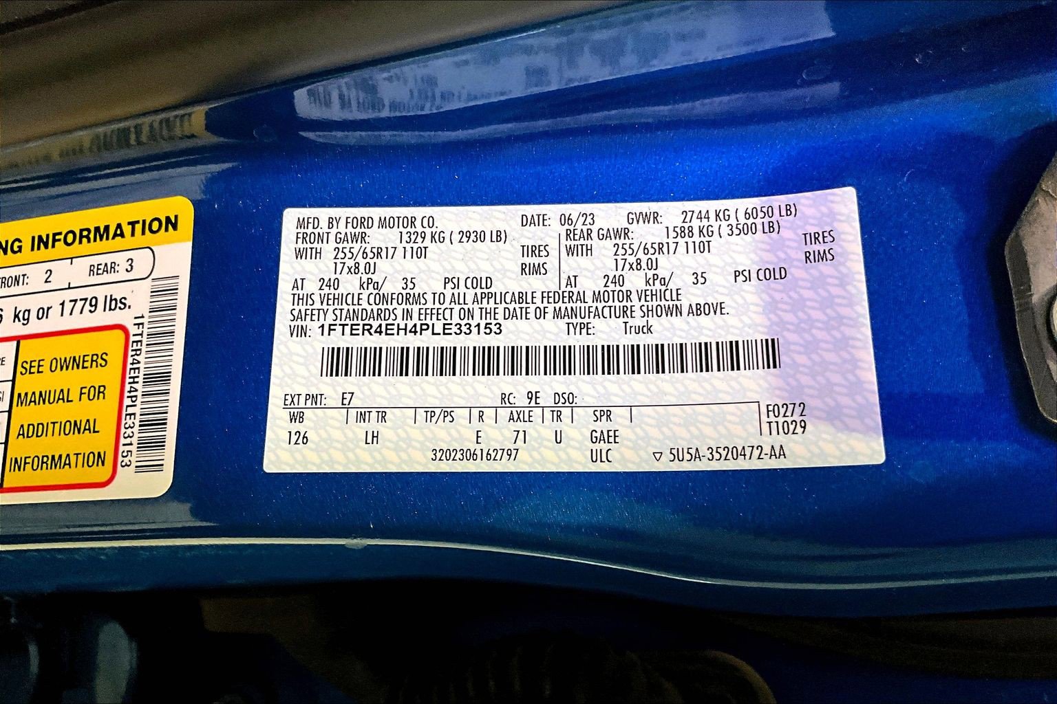 Used 2023 Ford Ranger XL w/ Equipment Group 101A High RWD image 18