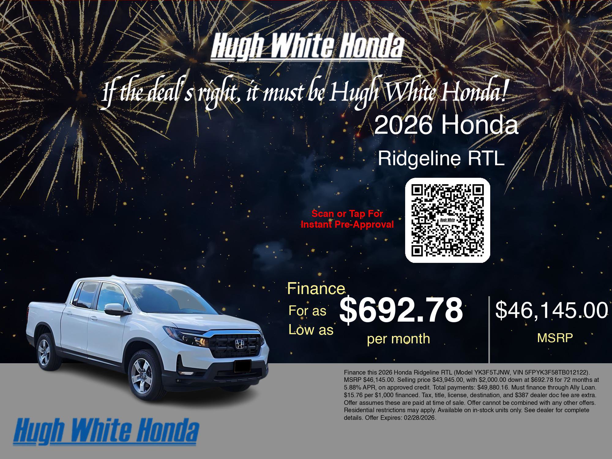 New 2026 Honda Ridgeline RTL image 7