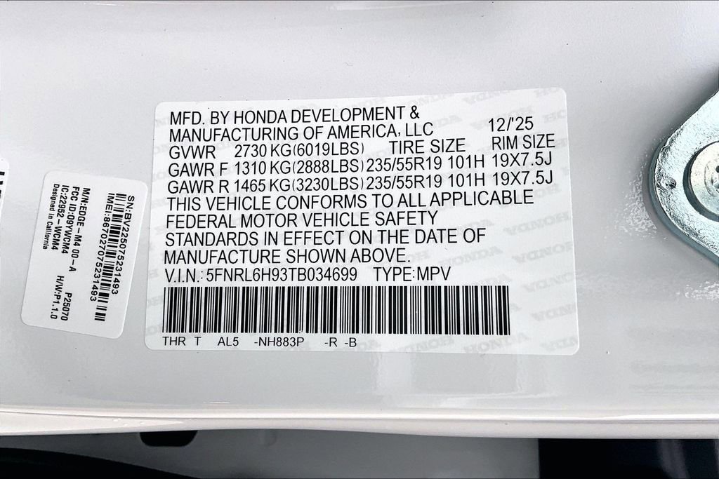 New 2026 Honda Odyssey Elite image 8